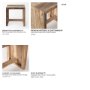 69150 - Solveig 18.0L x 13.0W x 17.0H Light Brown Wood Rectangular Accent Stool