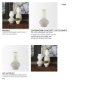 70955 - Torres Small Textured Off White w/ Gold Metal Vase