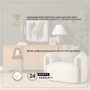 71199 - Kornelia Soft Oatmeal Fabric Barrel Accent Chair