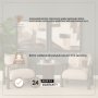 71201 - Willmar Textured Mushroom Gray Fabric Espresso Brown Wood Accent Lounge Chair