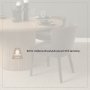 71252 - Nolan Wingback Dining Side Chair | Charcoal Chenille w/ Tapered Wood