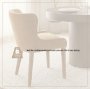 71254 - Nolan Wingback Dining Side Chair | Rust Chenille w/ Tapered Wood