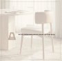 71261 - Motley Open Back Dining Side Chair | Cream Fabric w/ Brown Wood