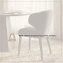 71268 - Niles Wingback Dining Side Chair | Brown Fabric w/ Dark Brown Wooden