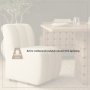 71275 - Wilkins Barrel Back Dining Arm Chair | Beige Fabric w/ Wood