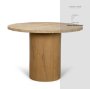 71341-AB - Siena 42" Round Pedestal Dining Table | Travertine | Seats 4