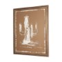 16363 - Saguaro Nights - Sienna by Nick Simon Hand-Embellished Textured Framed Artwork Matted under Glass