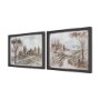 16371 - Fields & Rows by Mercana Studio Textured Framed Artwork Matted under Glass (Set of 2)