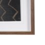 16412 - Fabric Fusion - Zig Zag by Maja Gunnarsdottir Textured Framed Artwork Matted under Glass