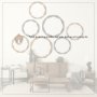 67842 - Maddox 16L x 13.5W x 27H Medium Brown Wood w/ Black Metal C-shaped End/Side Table