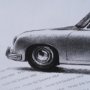 16429 - 1954 356 Speedster by Mercana Studio Textured Framed Artwork Matted under Glass