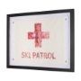 16436 - Ski Patrol by Mercana Studio Hand-Embellished Textured Framed Artwork Matted under Glass