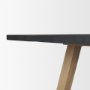 70558-AB - Rialto 96"L x 42"W Trestle Dining Table | Modern | Black-Brown Wood & Light Brown Wood | Seats 8