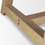 70558-AB - Rialto 96"L x 42"W Trestle Dining Table | Modern | Black-Brown Wood & Light Brown Wood | Seats 8