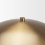 71526 - Lume Brown Marble w/ Brass Dome Shade Table Lamp