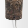 71526 - Lume Brown Marble w/ Brass Dome Shade Table Lamp