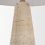 71528 - Sena Travertine Tapered Column Table Lamp
