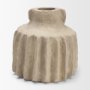 71559 - Jiya 8" Natural Ardi Paper Mache Double Handle Pot