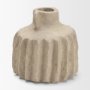 71559 - Jiya 8" Natural Ardi Paper Mache Double Handle Pot