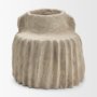 71560 - Jiya 12" Natural Ardi Paper Mache Double Handle Pot