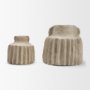 71560 - Jiya 12" Natural Ardi Paper Mache Double Handle Pot