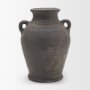 71564 - Creta Black Terracotta Double Handle Vase