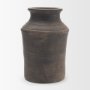 71565 - Creta 10" Black Terracotta Planter Vase