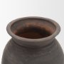 71566 - Creta Black Scalloped Terracotta Planter Vase