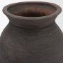71566 - Creta Black Scalloped Terracotta Planter Vase