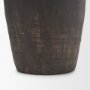 71566 - Creta Black Scalloped Terracotta Planter Vase