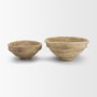 71567 - Samar Beige Paper Mache Decorative Bowls