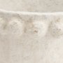 71568 - Noli Antiqued White Dotted Paper Mache Decorative Planters