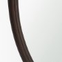 71601 - Bramwell 48" Dark Brown Wood Framed Heritage Round Wall Mirror