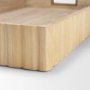 71628 - Strata Fluted White-Washed Wooden Decortative Tray