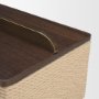 71629 - Chord Woven Frame w/ Brass Handle Decorative Box Set