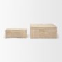 71633 - Tulum White-Washed Wood Parquet Decorative Box Set