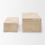 71633 - Tulum White-Washed Wood Parquet Decorative Box Set