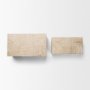 71633 - Tulum White-Washed Wood Parquet Decorative Box Set
