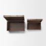 71634 - Tulum Brown Wood Parquet Decorative Box Set