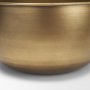 71639 - Voss Brass Metal w/ Dark Wood Lid Canister