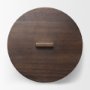 71639 - Voss Brass Metal w/ Dark Wood Lid Canister