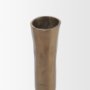 71640 - Whitlock Large Antique Brass Metal Taper Candle Holder