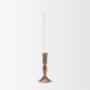 71641 - Whitlock Small Antique Brass Metal Taper Candle Holder