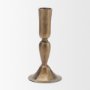 71641 - Whitlock Small Antique Brass Metal Taper Candle Holder