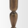 71641 - Whitlock Small Antique Brass Metal Taper Candle Holder