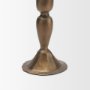 71641 - Whitlock Small Antique Brass Metal Taper Candle Holder