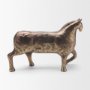 71643 - Marengo Antiqued Brass Metal Decorative Horse Object