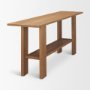 71913 - Carmel Console Table | Raffia w/ Brown Wood