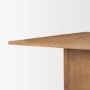 71914-AB - Carmel Rectangular Dining Table | 94" | Raffia w/ Brown Wood