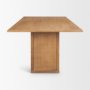 71914-AB - Carmel Rectangular Dining Table | 94" | Raffia w/ Brown Wood